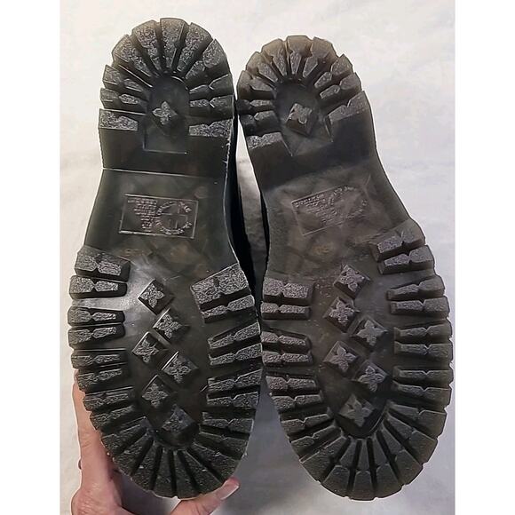 NWT Dr. Martens Tassel Loafers Black Leather Platform M7/W8 Goth Y2K - Picture 10 of 13